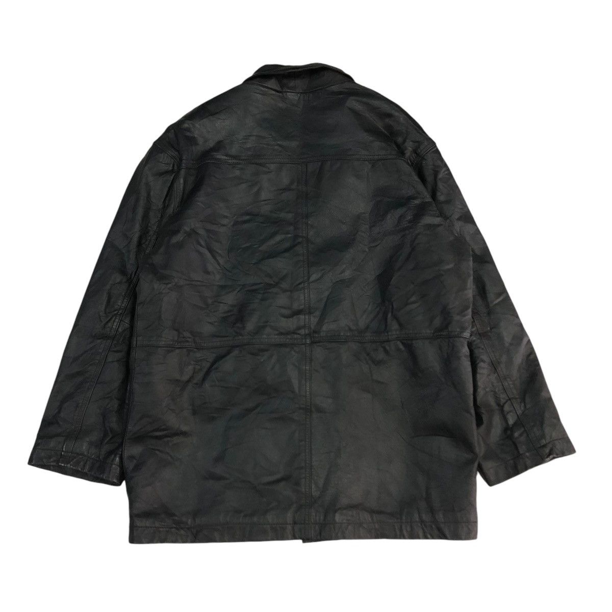 Japanese Brand 🔥VINTAGE BIKER LEATHER JACKET RECUERDO ISSEY MIYAKE Size US M / EU 48-50 / 2 - 2 Thumbnail