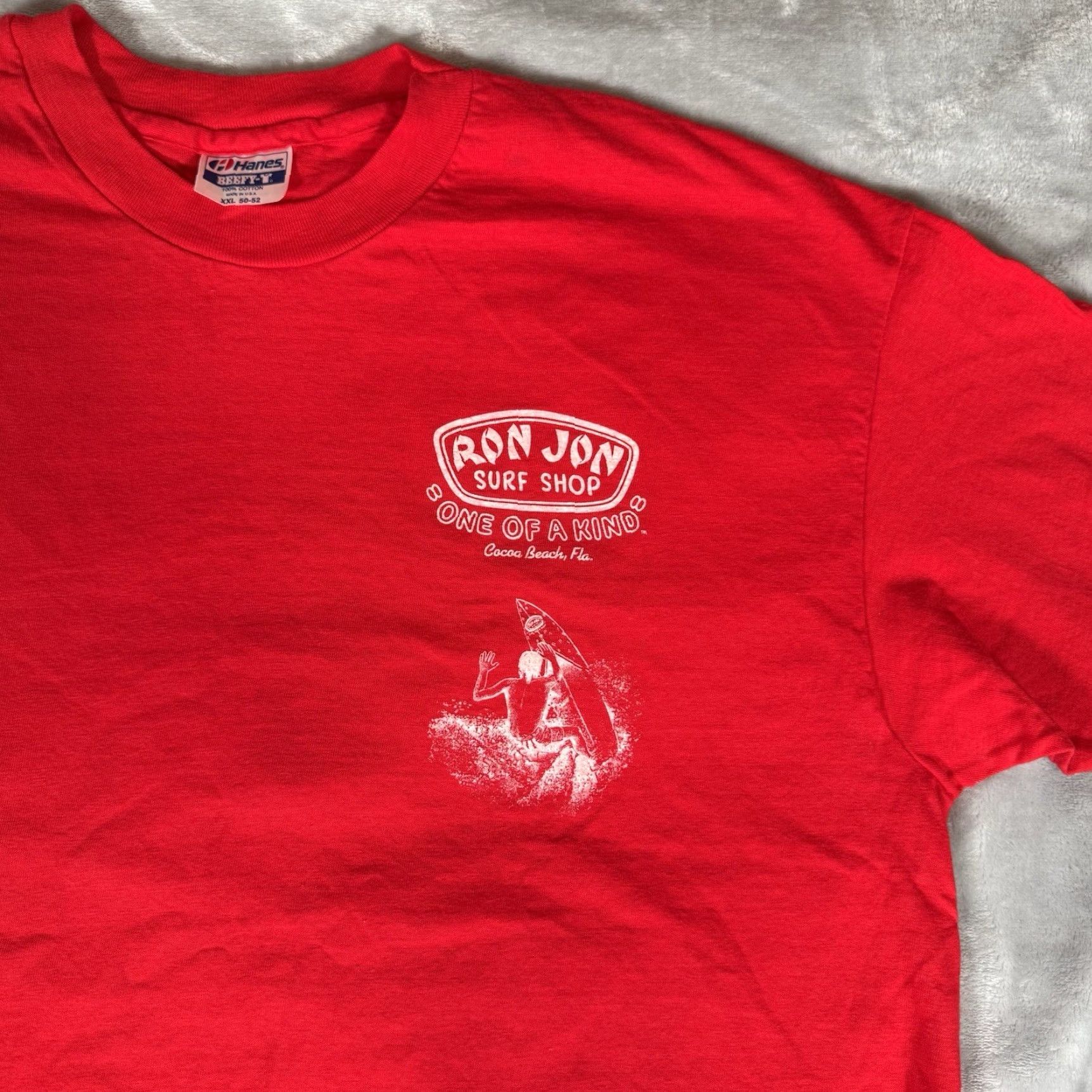 Ron Jon Surf Shop VINTAGE Ron Jon Surf Shop T-Shirt 80s Graphic Print Red Men’s XL (Fits like 2XL) Made in USA Size US XL / EU 56 / 4 - 5 Thumbnail