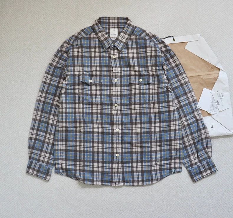 VisvimPioneer Khadi Check Flannel Shirt-2504