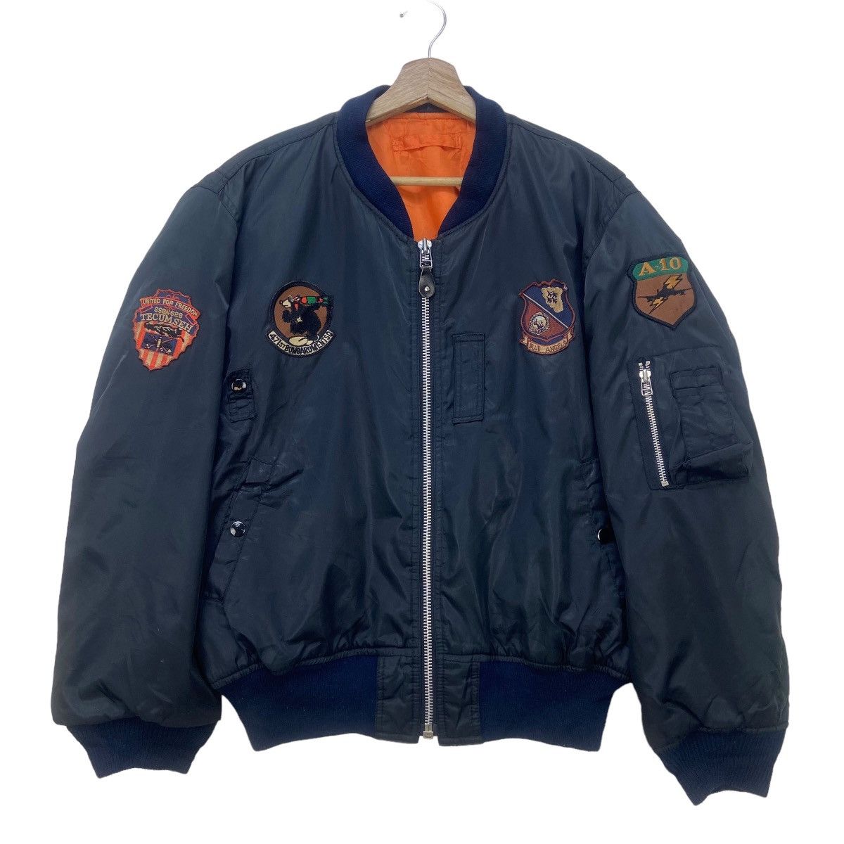 ジャケット・アウター 70-80s HOPE MFG ma-1 flight jacket Japanese Brand Mac Hope US Air Force A-10 Fighter Bomber