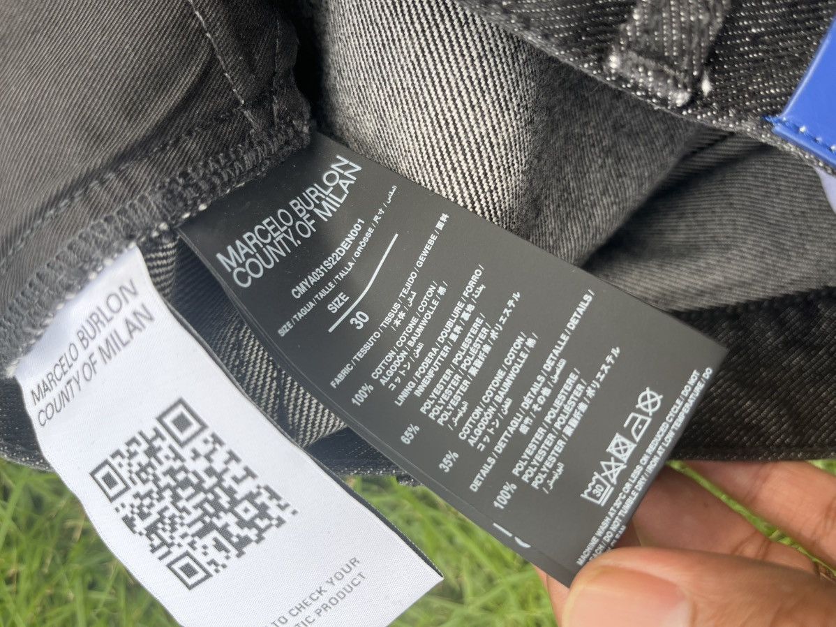 Marcelo Burlon Marcelo Burlon County of Milan Black Spot Stonewash Jeans Size US 30 / EU 46 - 14 Thumbnail