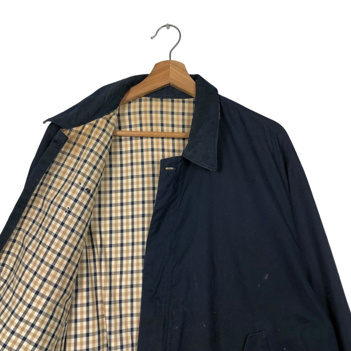 Japanese Brand 🔥VINTAGE BOMBER JACKET REVERSIBLE AQUASCUTUM OF LONDON Size US L / EU 52-54 / 3 - 14 Thumbnail