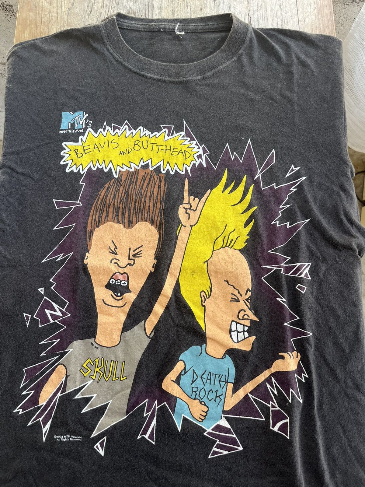Mtv × Vintage Vintage Beavis And Butt-Head 1994’s MTV Networks Tshirt Size US M / EU 48-50 / 2 - 3 Thumbnail