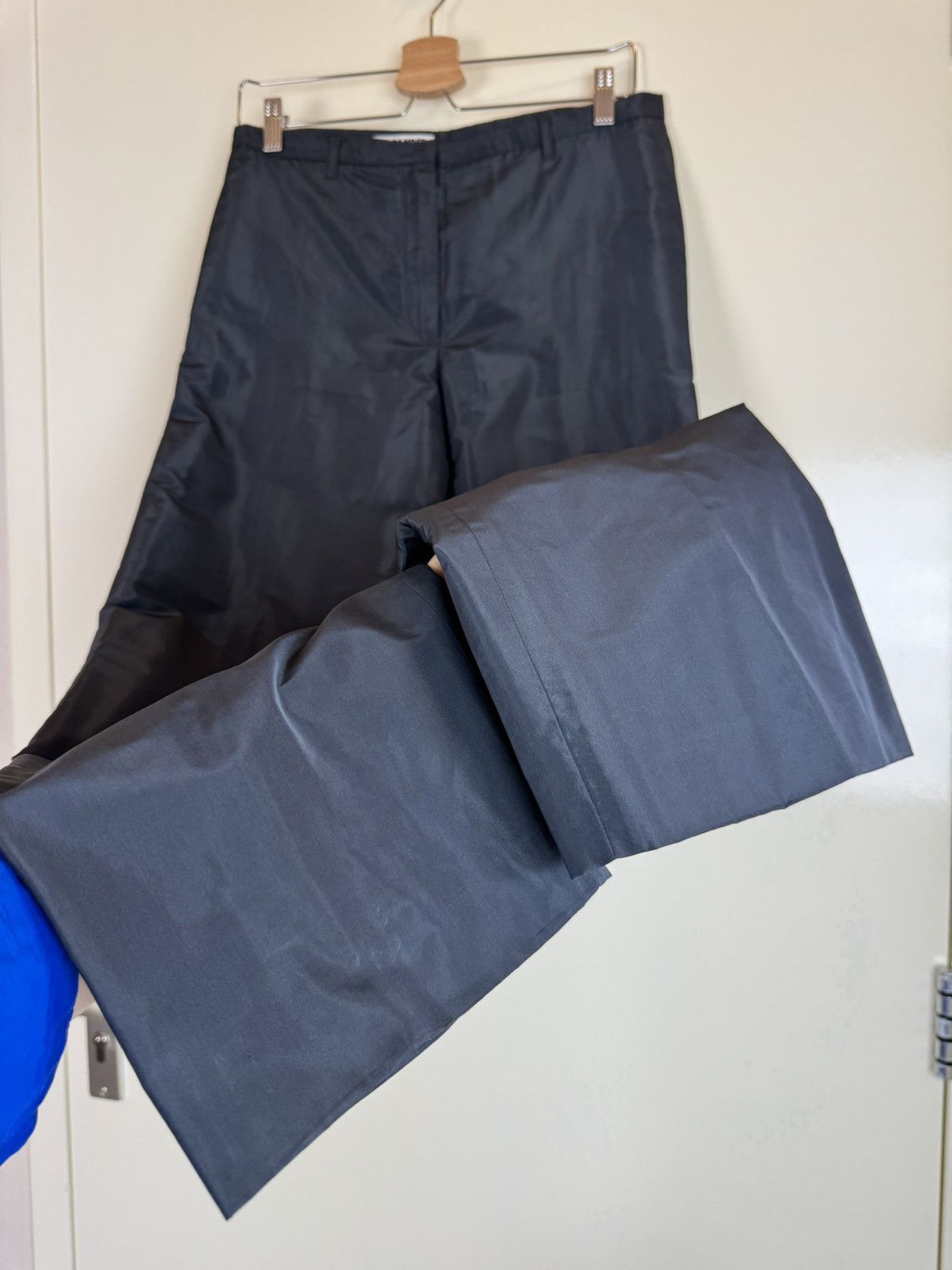 Jil Sander Jil Sander silk blend straight vintage pants trousers S Size 28" / US 6 / IT 42 - 4 Thumbnail