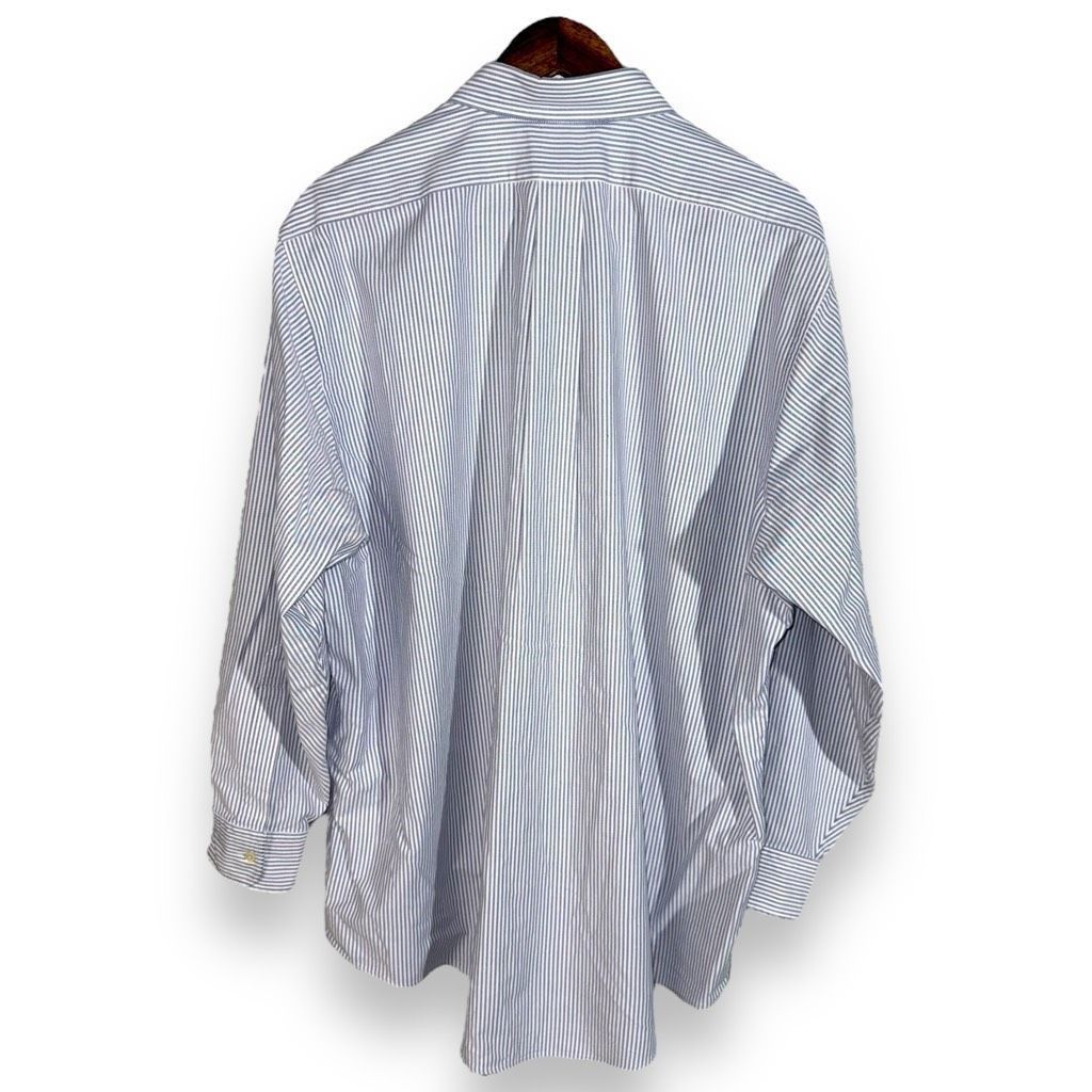 Brooks Brothers 80s Brooks Brothers Made in USA Purple & White Oxford Shirt XL Size US XL / EU 56 / 4 - 7 Thumbnail