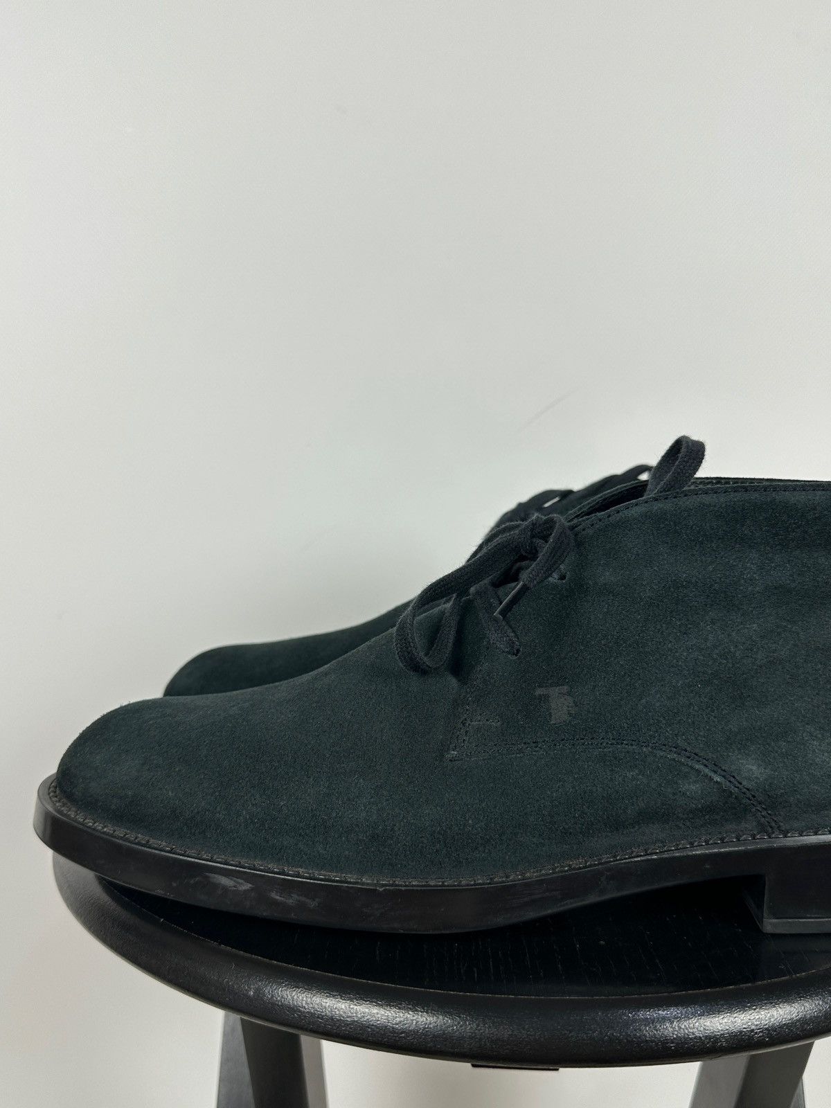 Tod's Tod’s Blue Suede Ankle Desert Lace Up Boots Size US 9.5 / EU 42-43 - 14 Thumbnail