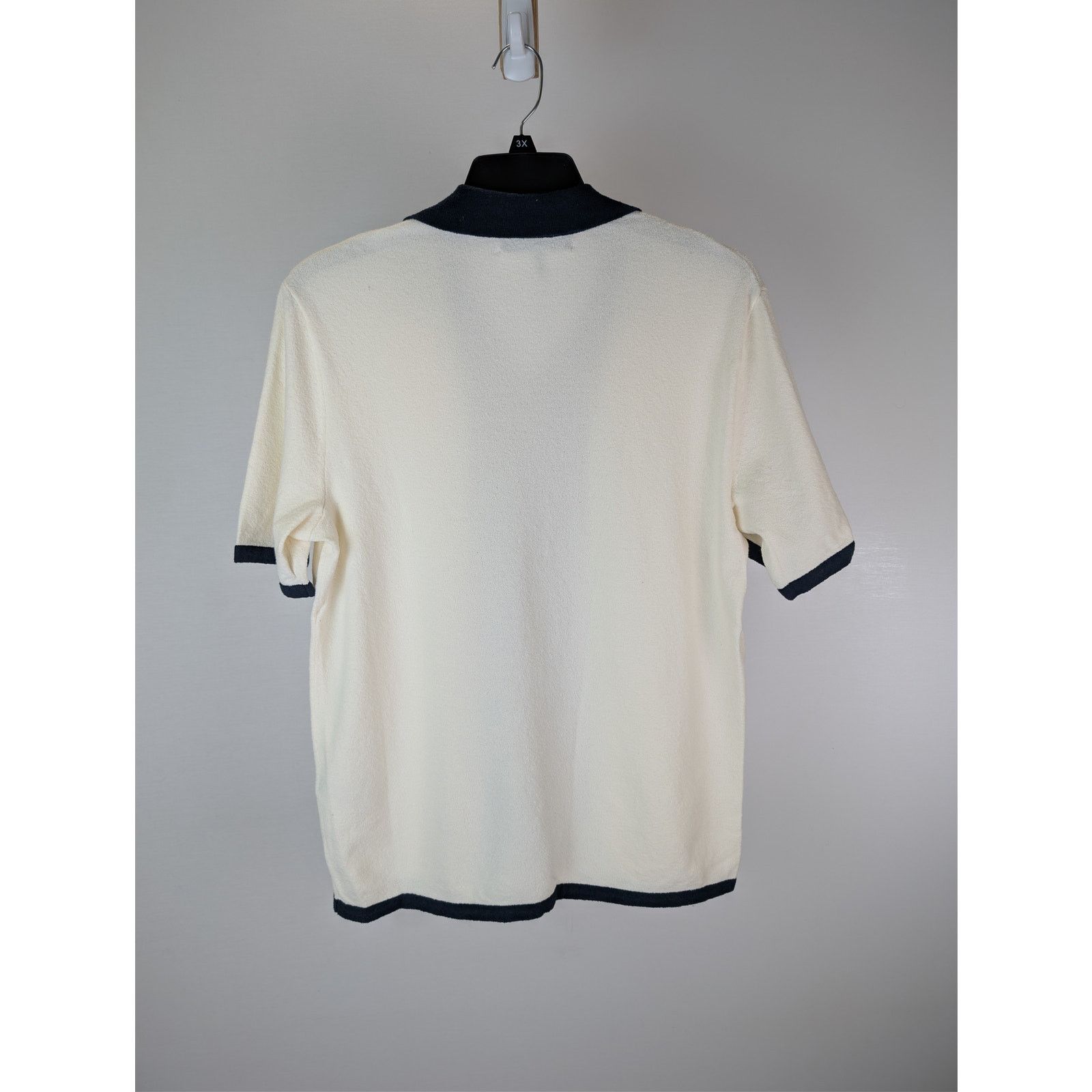 Rag & Bone o1rshd1 CC20 Avery Shirt in Zuma Toweling in Ivory Size US S / EU 44-46 / 1 - 16 Thumbnail