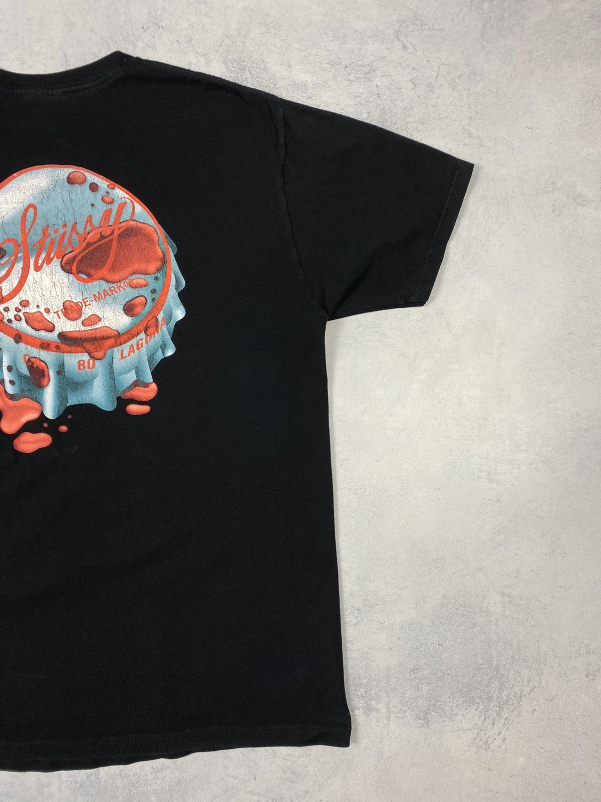 Stussy Stussy Bottlecap Big Logo Streetwear T Shirt Size US L / EU 52-54 / 3 - 4 Thumbnail