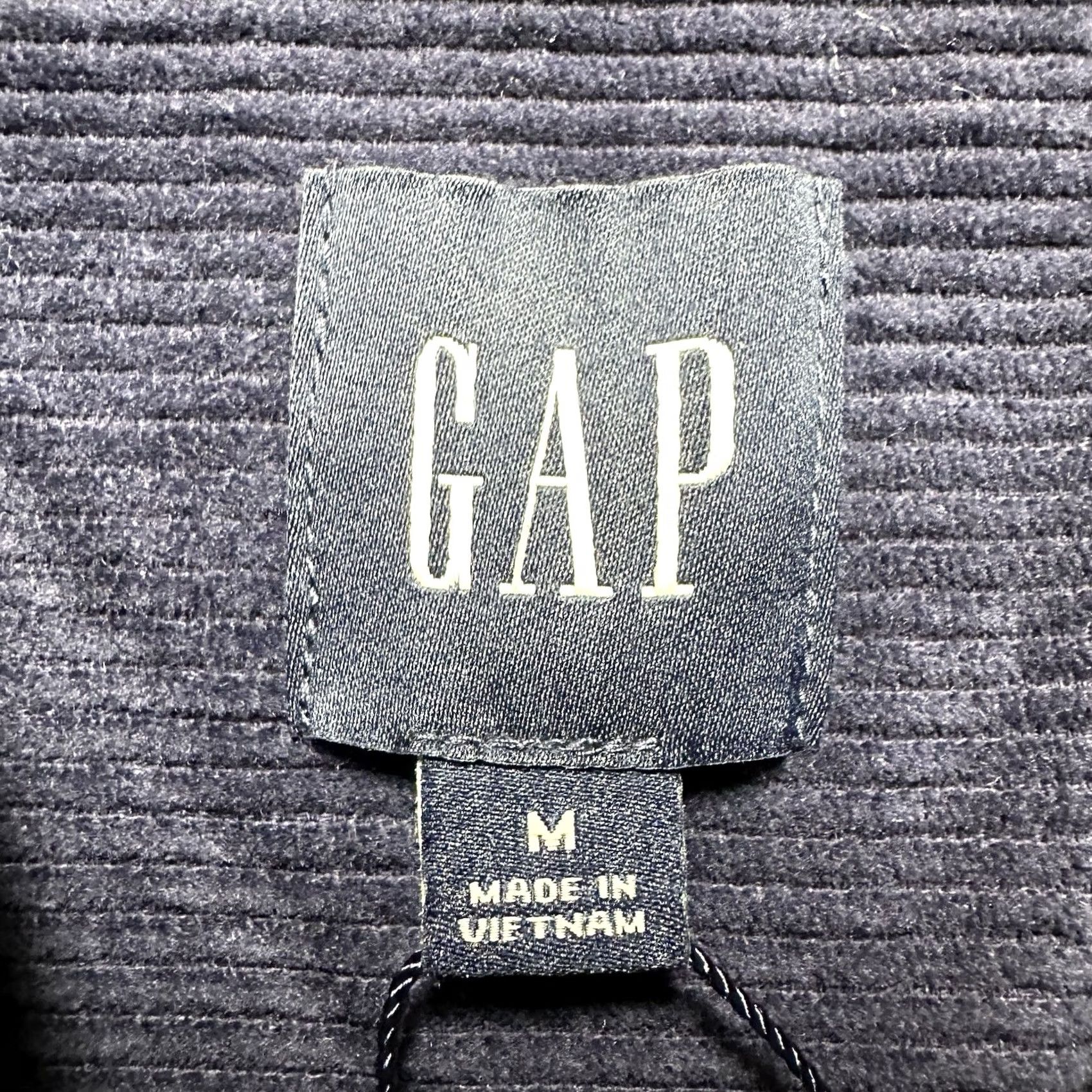 Gap NWT GAP Shirt Mens Medium Eclipse Blue Corduroy Long Sleeve Button Up MSRP 0 Size US M / EU 48-50 / 2 - 6 Thumbnail