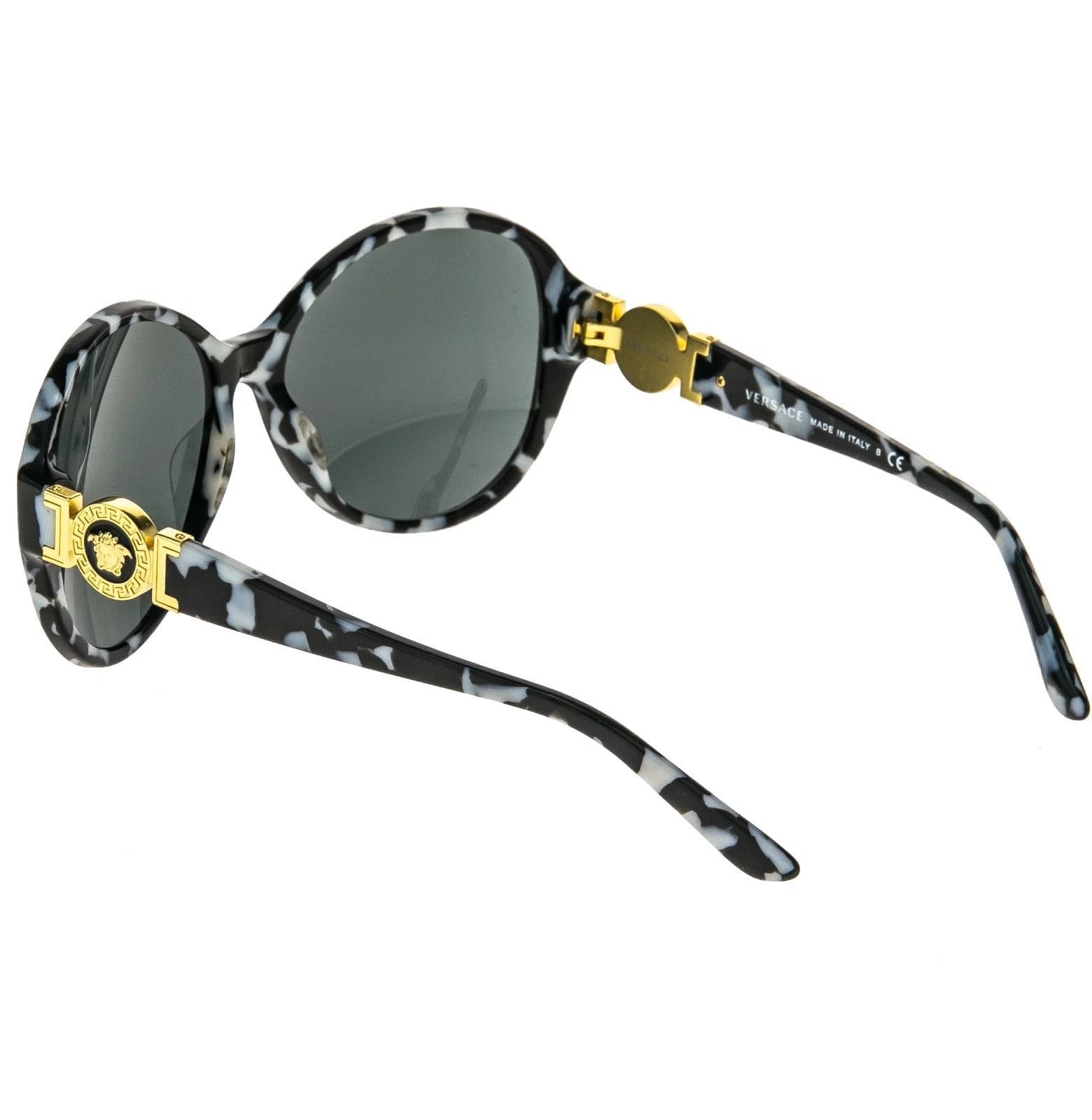 Versace VERSACE VE4261 Oversized 4261 Black White Chain Sunglasses Size ONE SIZE - 8 Thumbnail