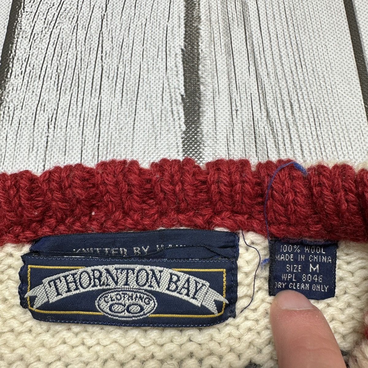 Vintage Vintage Thornton Bay hand knit wool sweater Size US M / EU 48-50 / 2 - 4 Thumbnail