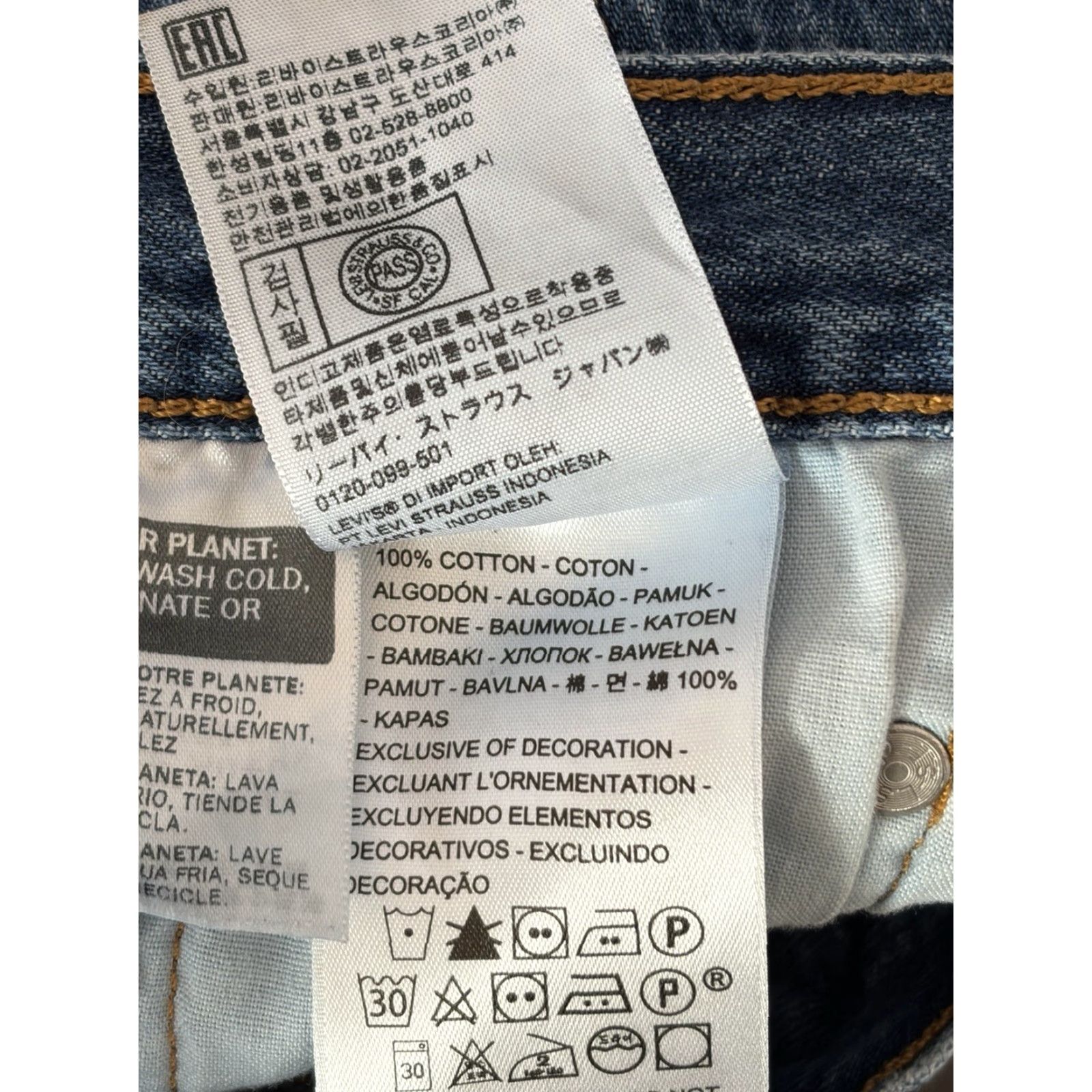 Levi's Levi's 501 Button Fly Jean Shorts Blue Denim Women's 26 Regular 5-Pocket Cowgirl Button Size 26" / US 2 / IT 38 - 6 Thumbnail