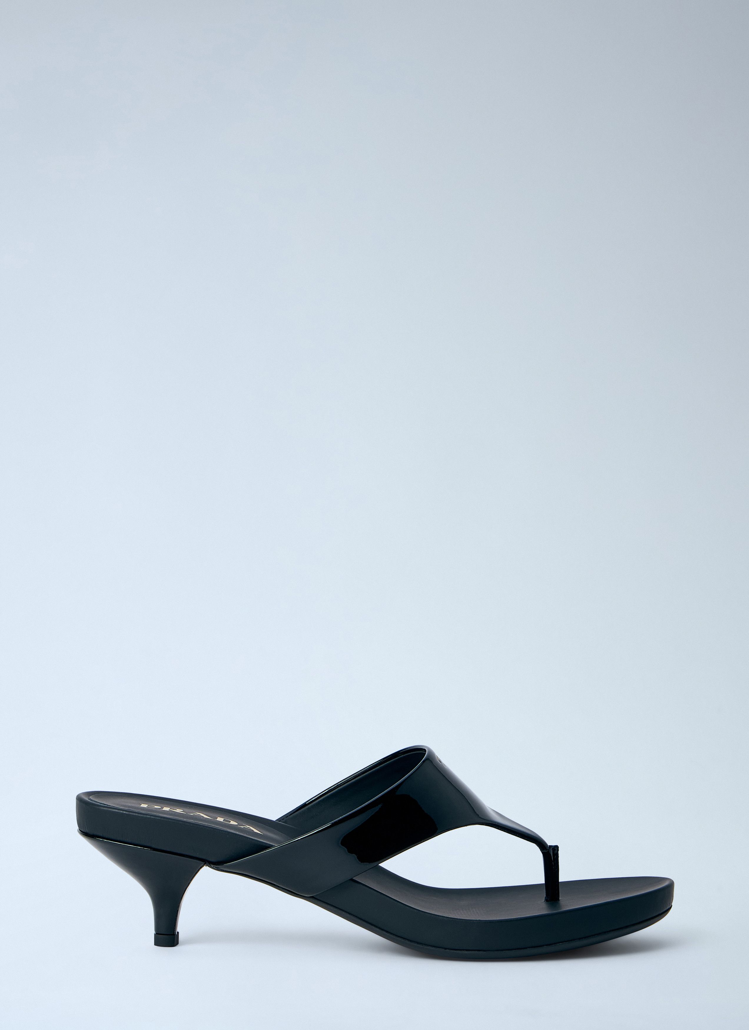 Prada Patent Leather Thong Sandals Size US 8 / IT 38 - 1 Thumbnail