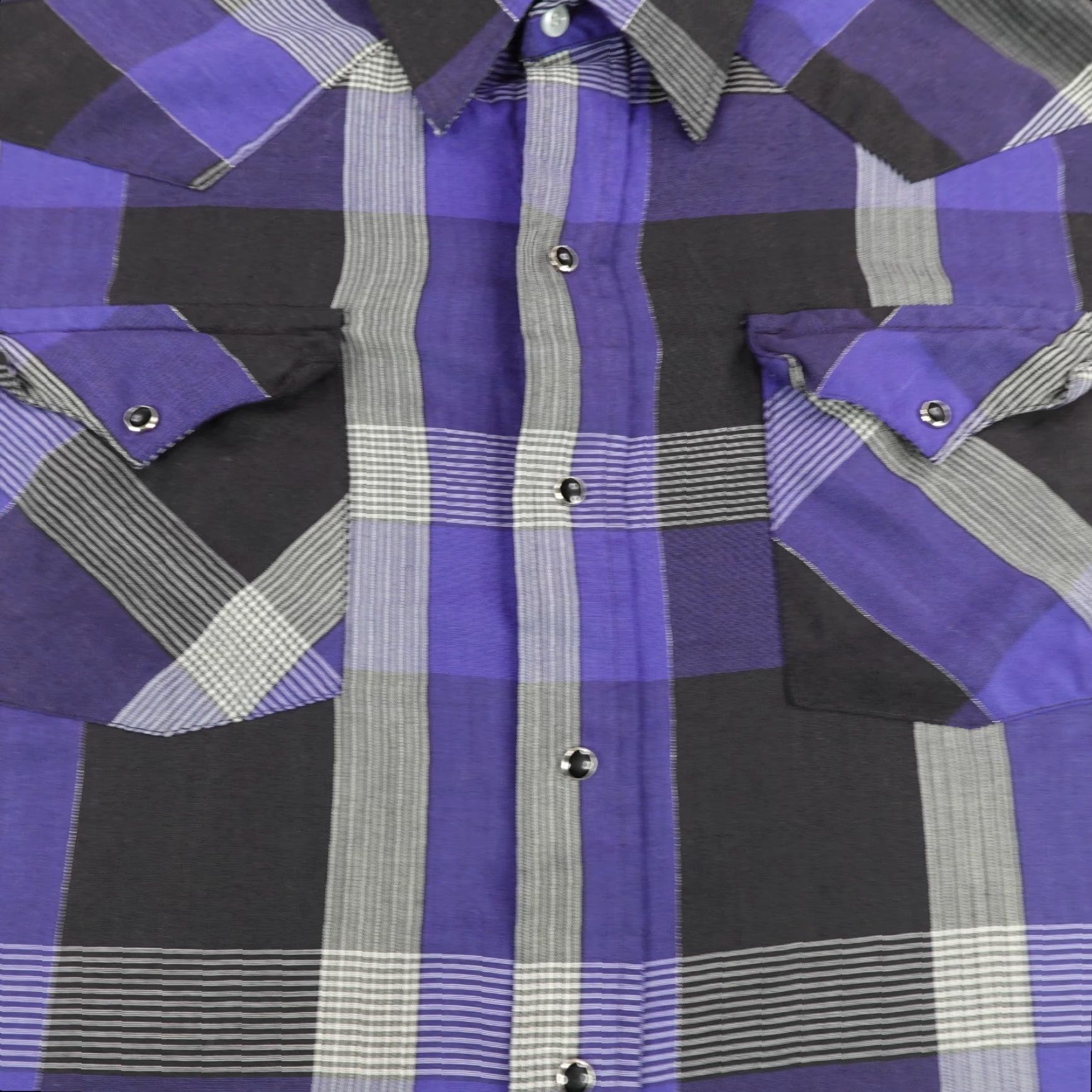 Vintage VINTAGE Panhandle Slim Shirt Mens XL Blue Plaid Western Pearl Snap Collared Button-Up 90s Cowboy Outdoor Jeans? Size US XL / EU 56 / 4 - 3 Thumbnail