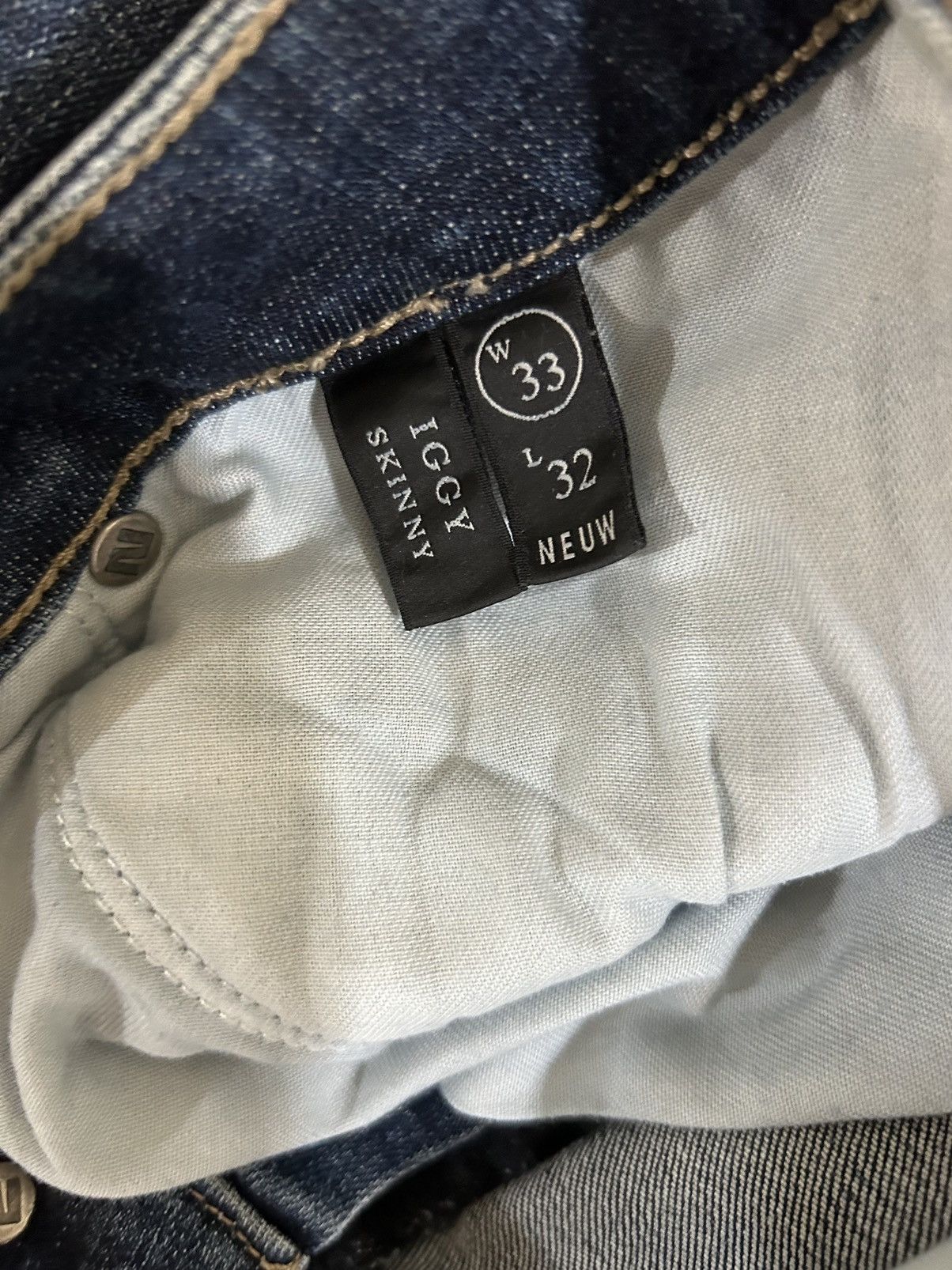 NEUW Denim Navy blue Iggy Skinny Jeans Size US 33 - 4 Thumbnail