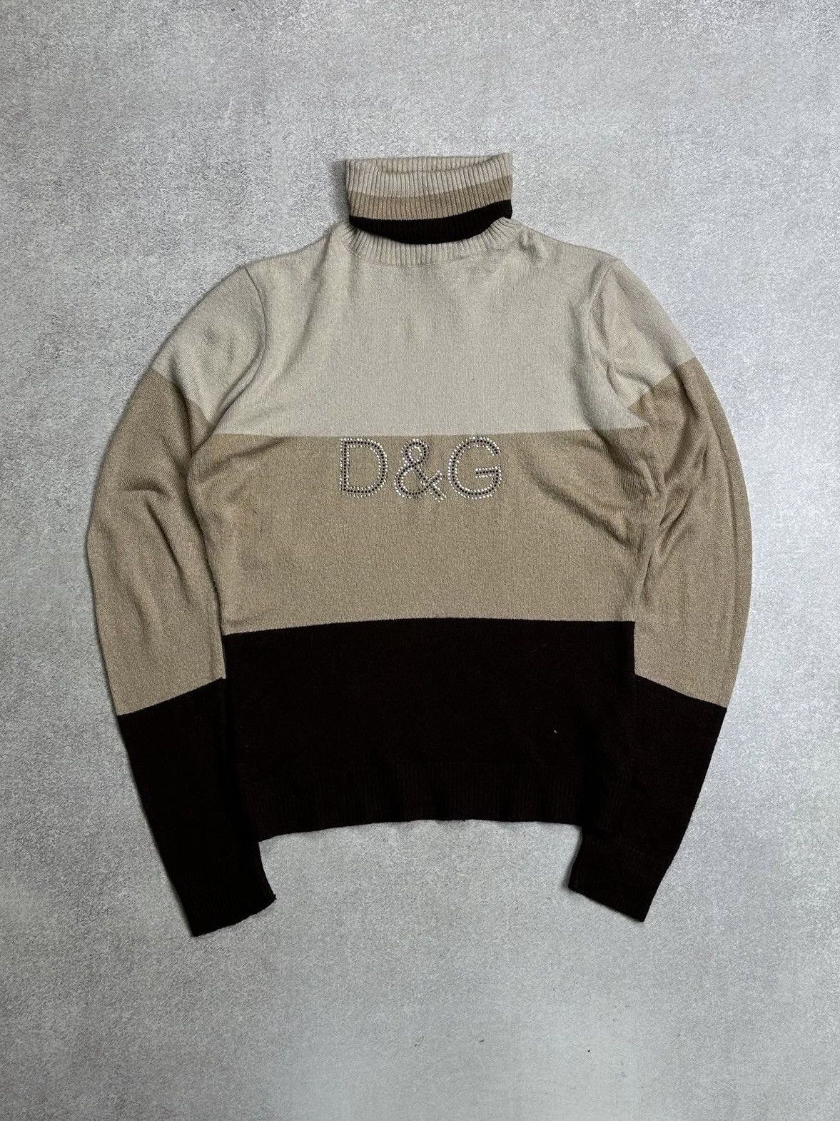 Dolce & Gabbana Vintage DG Dolce Gabbana Retro Y2K Knit Sweater Rare S Size M / US 6-8 / IT 42-44 - 1 Thumbnail