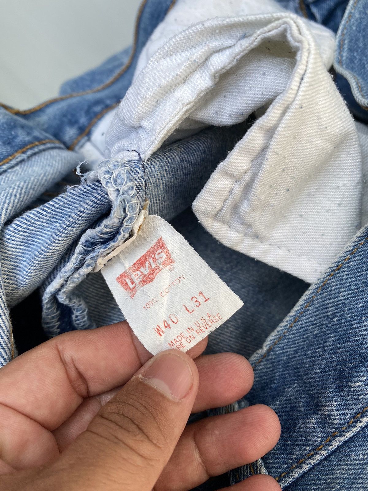 Levi's × Levi's Vintage Clothing × Vintage size 39x27.5 vintage levi's 501 made in USA Size US 39 - 6 Thumbnail