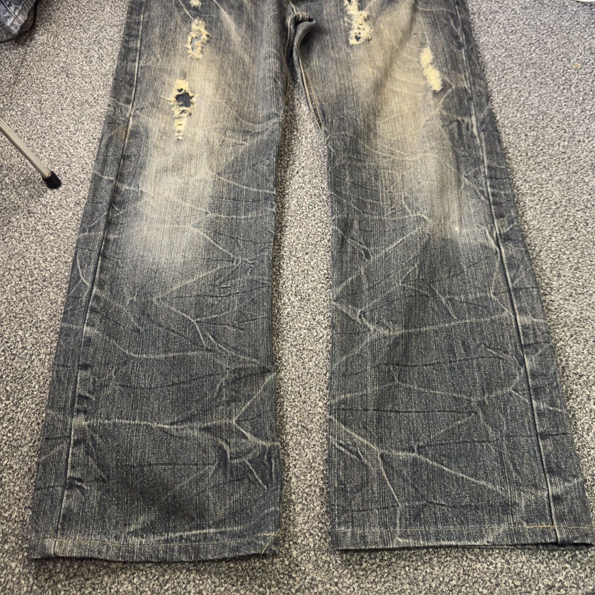 Hysteric Glamour 🔥🇯🇵 Baggy Japanese Seditionaries Claw Mark Distressed Jeans Size US 36 / EU 52 - 7 Thumbnail