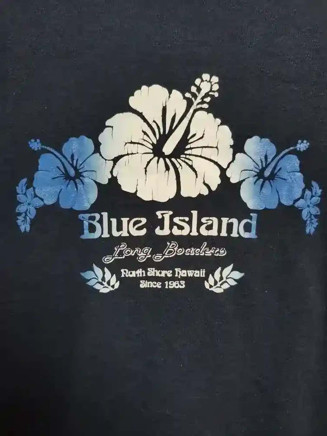 Vintage Vintage Blue Island Flower Big Logo Sweatshirt Size US L / EU 52-54 / 3 - 4 Thumbnail