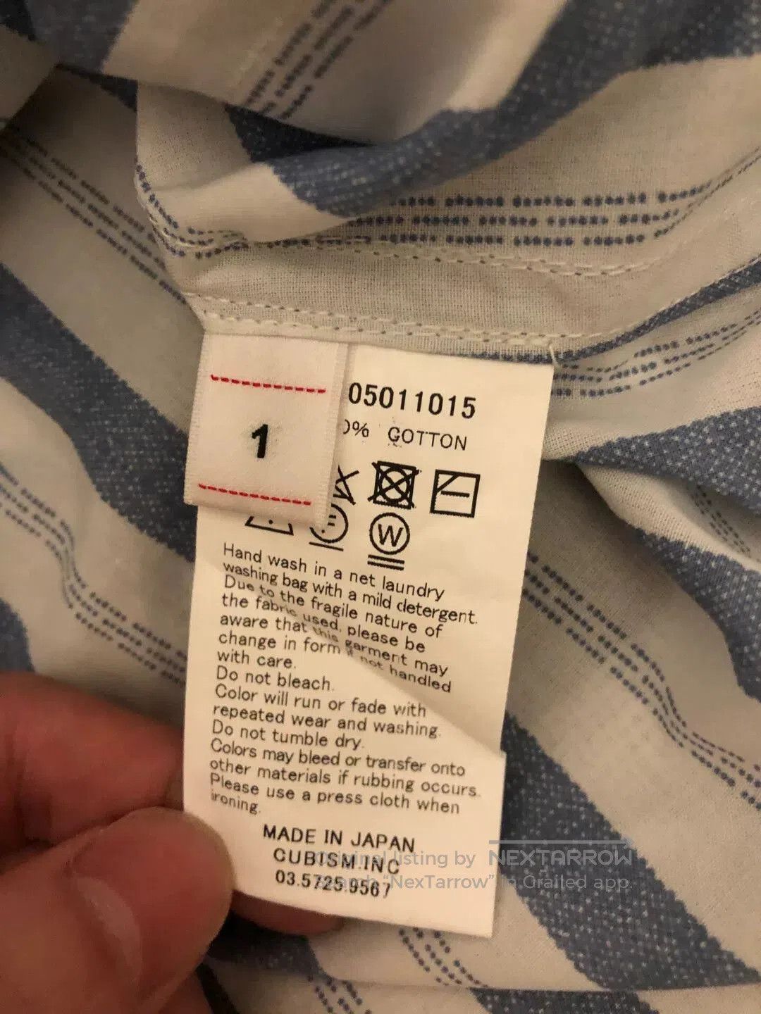 Visvim Visvim 20SS CORNET S/S Blue Stripe Shirt. Size US S / EU 44-46 / 1 - 5 Thumbnail
