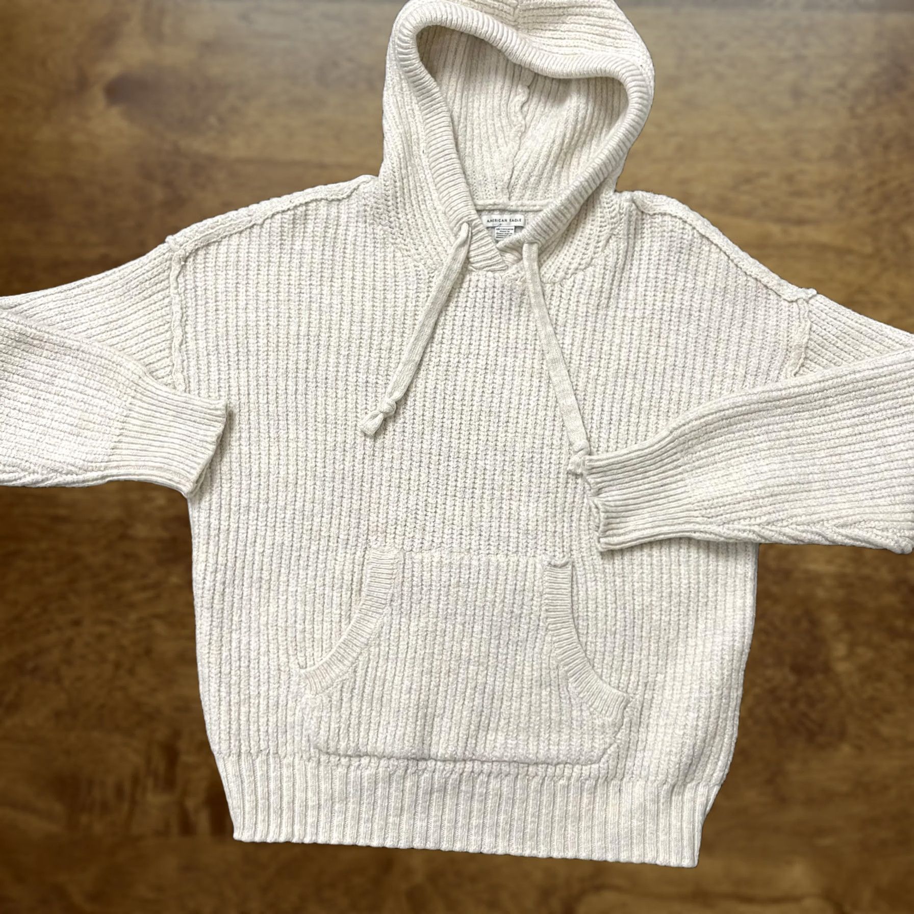 Vintage American Eagle Women XS Knit Hooded Pullover Size XS / US 0-2 / IT 36-38 - 1 Thumbnail