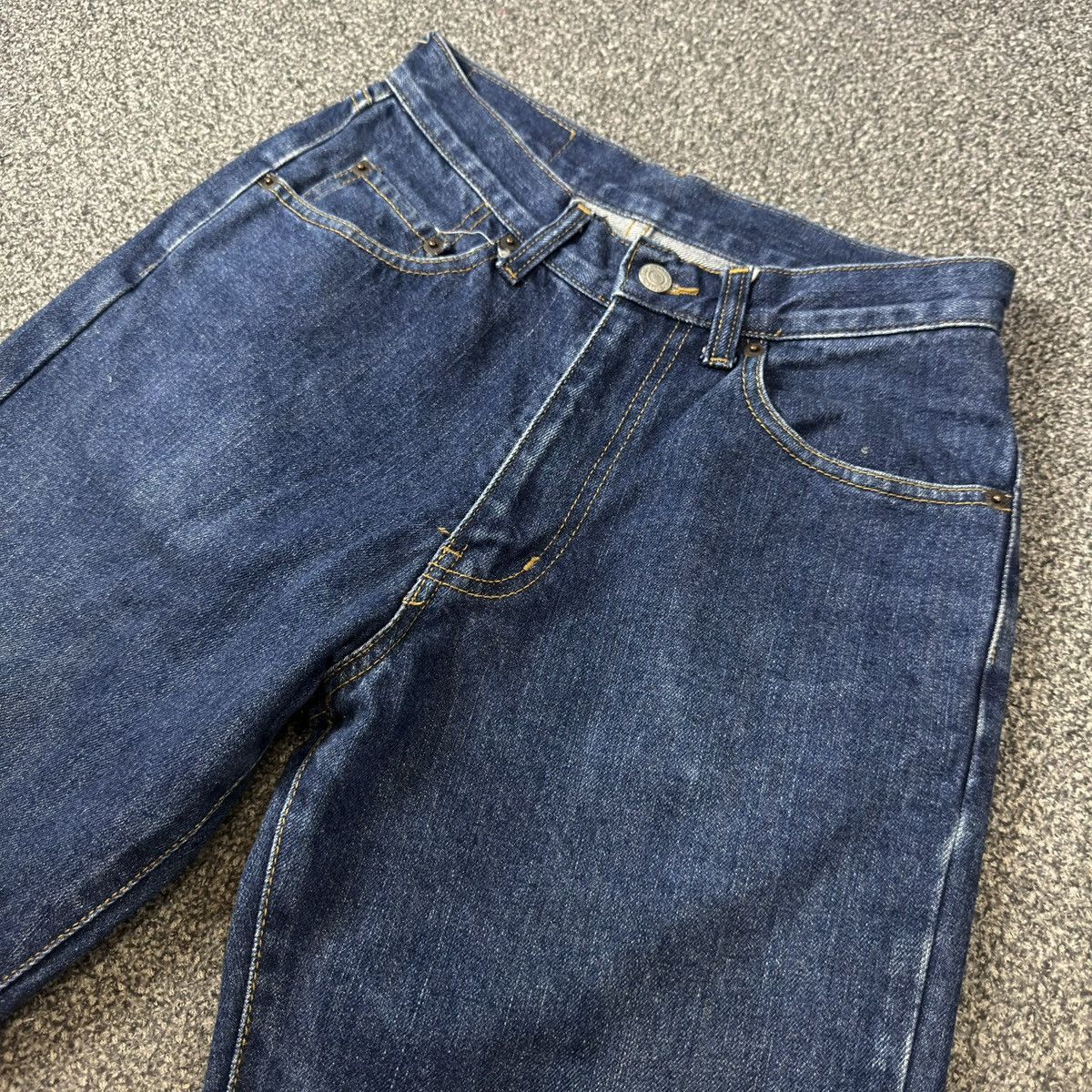 Warehouse 🔥🇯🇵 Vintage 90s Japanese Indigo Blue Warehouse Archive Jeans Size US 27 - 3 Thumbnail
