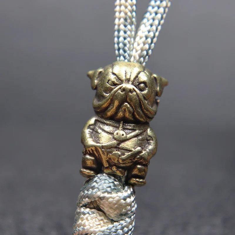 Handmade 3Pcs Dog Police Knife Beads Paracord Bead Zipper Umbrella Size ONE SIZE - 3 Thumbnail