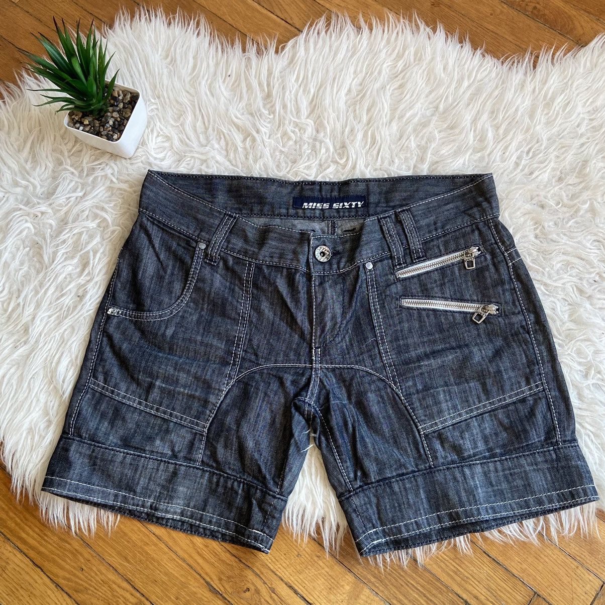 Miss Sixty 📌 Crazy Miss Sixty Vintage Y2K Denim Shorts Size 32" / US 10 / IT 46 - 1 Thumbnail