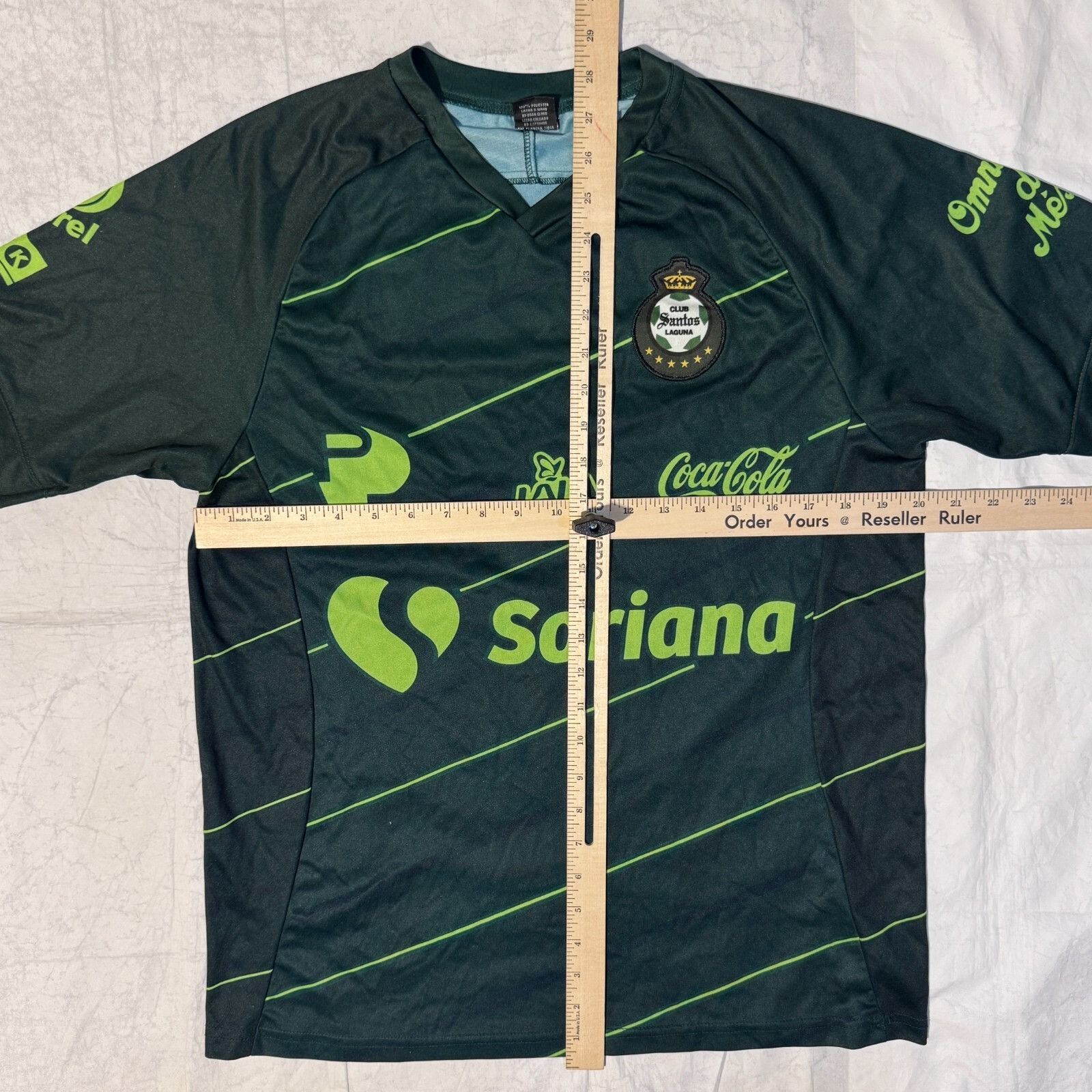 Other Santos Laguna Away 19-20 Men's Soccer Jersey Green - M Liga Size US M / EU 48-50 / 2 - 4 Thumbnail