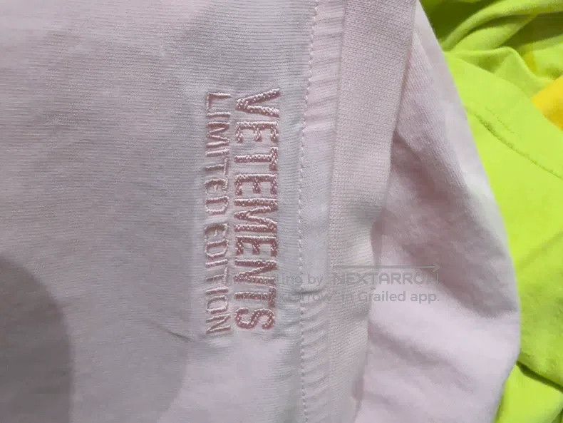 Vetements Vetements Pink Round Neck T-Shirt XS Size Size US XS / EU 42 / 0 - 8 Thumbnail