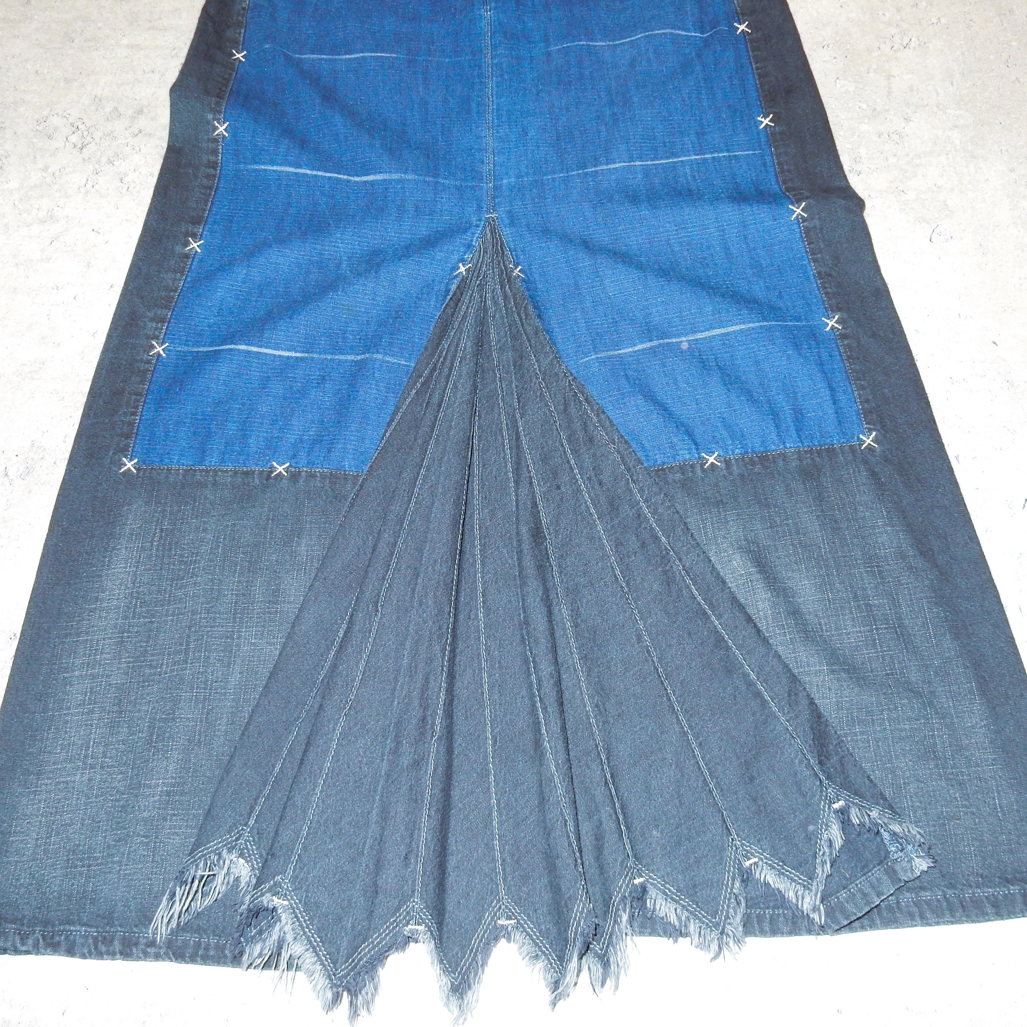 Marithe + Francois Girbaud × Vintage Marithe Francois Girbaud navy jeans maxi skirt - M Size 27" / US 4 / IT 40 - 6 Thumbnail