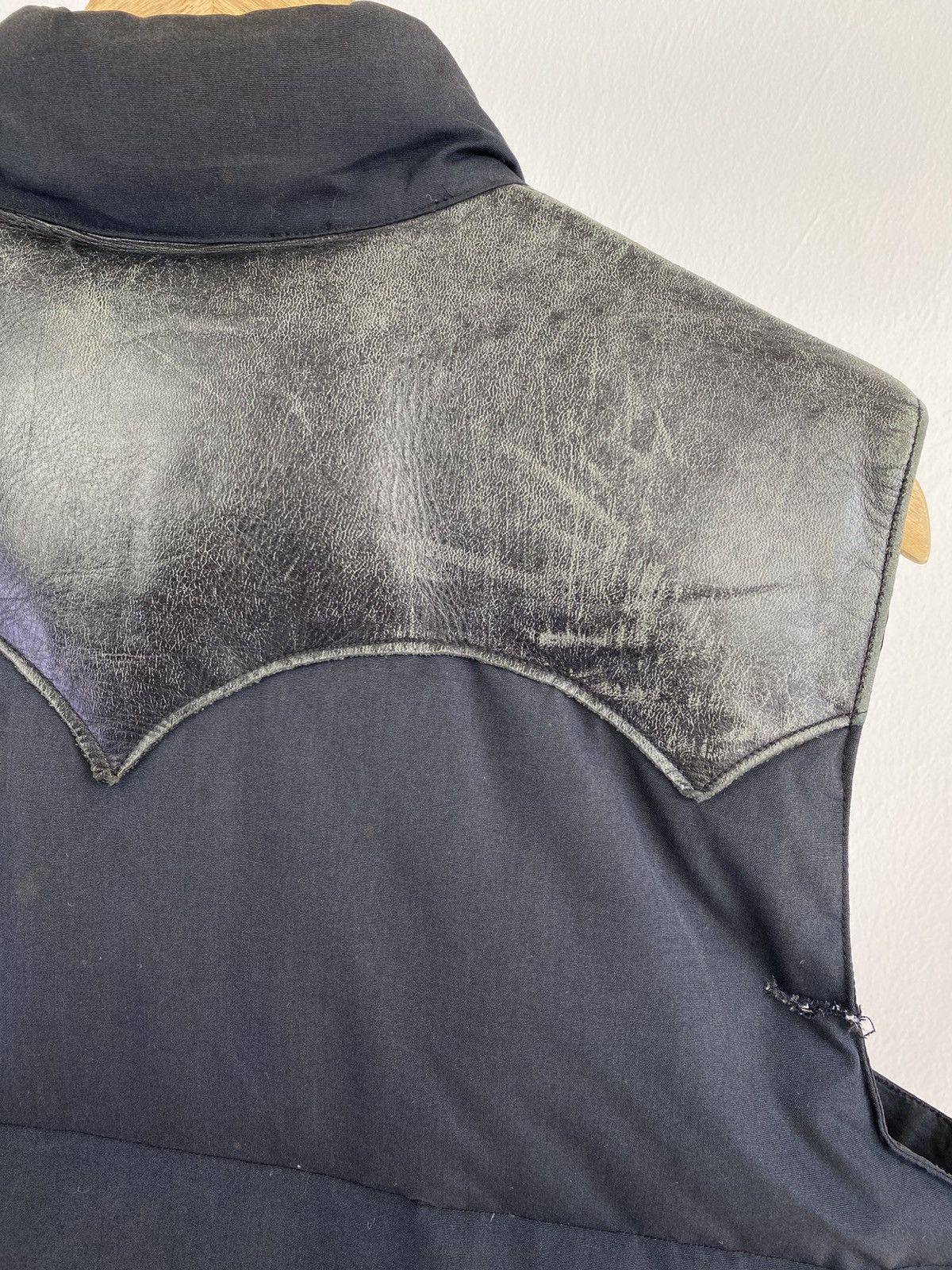 Sugar Cane Sugarcane Leather Yoke Down Vest Size US L / EU 52-54 / 3 - 13 Thumbnail