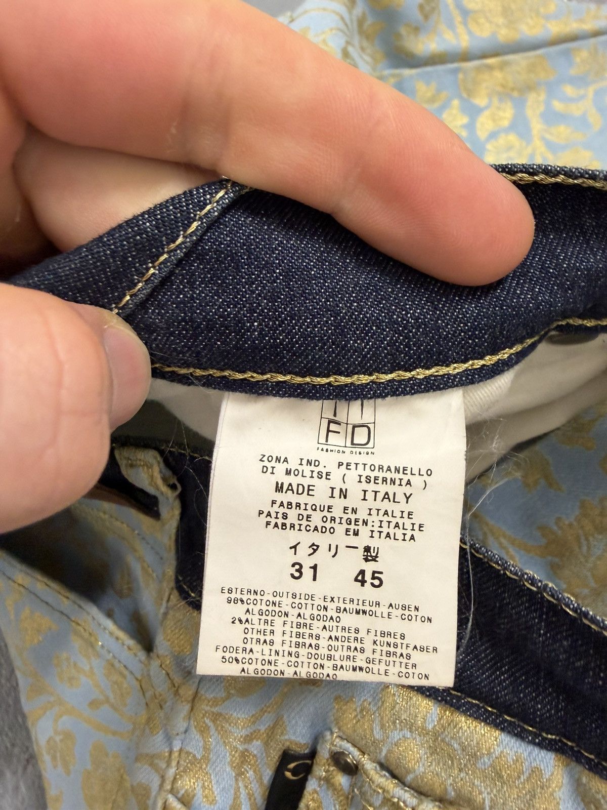 Just Cavalli Vintage Just Cavalli Overprinted Jeans Size 31" - 9 Thumbnail