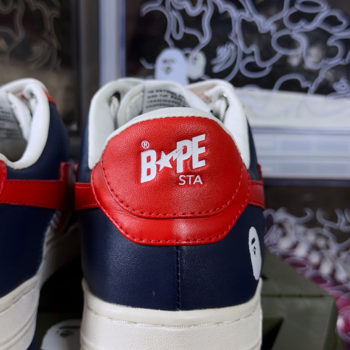 Bape A Bathing Ape Bapesta USPS 2022 Size US 8.5 / EU 41-42 - 10 Thumbnail