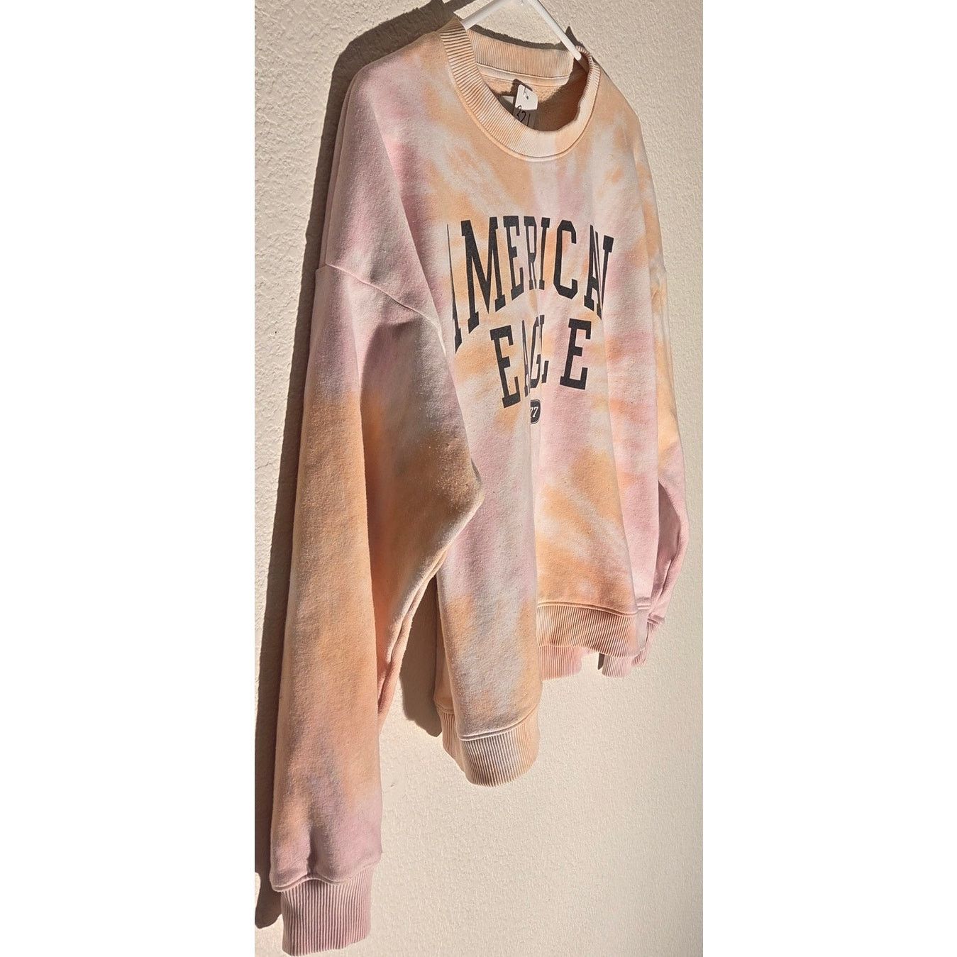 American Eagle Outfitters American Eagle Blush Pink Tie-Dye Pullover - Women's L Size L / US 10 / IT 46 - 3 Thumbnail