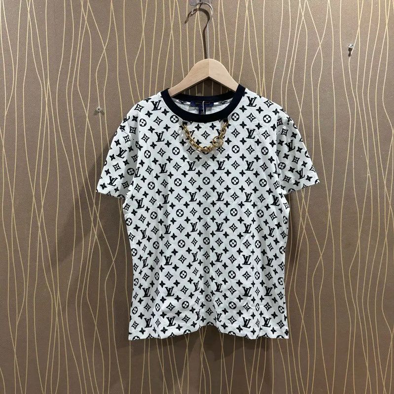 Louis Vuitton Louis Vuitton Women's White Cotton T-Shirt 0089 Size S / US 4 / IT 40 - 1 Thumbnail