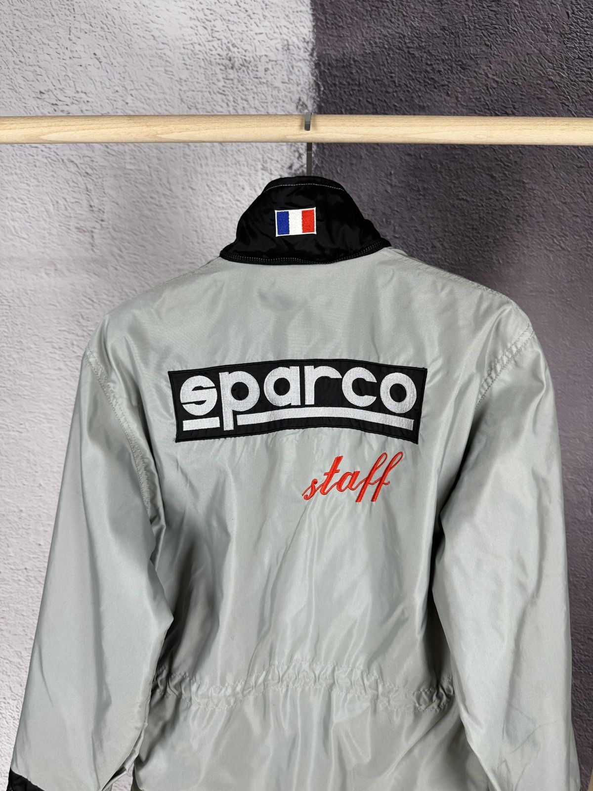 Vintage Sparco vintage racing France big logo nylon jacket grey S Size US S / EU 44-46 / 1 - 15 Thumbnail