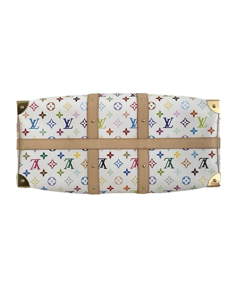 Louis Vuitton × Takashi Murakami Louis Vuitton Murakami Keepall Bandoulière 45 Monogram White Size ONE SIZE - 8 Thumbnail