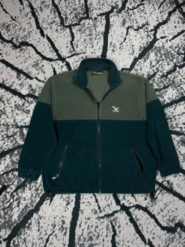 SALEWA Salewa green vintage zip fleece jacket XL Size US XL / EU 56 / 4 - 1 Thumbnail