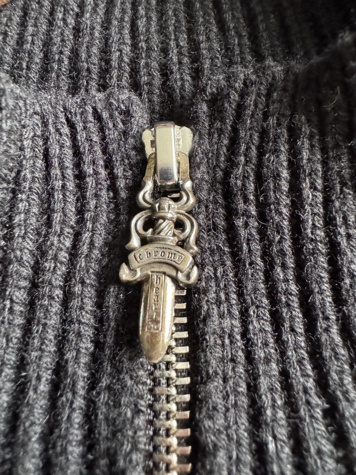 Chrome Hearts CHROME HEARTS Black Cashmere Knit Sweater Size US L / EU 52-54 / 3 - 5 Thumbnail