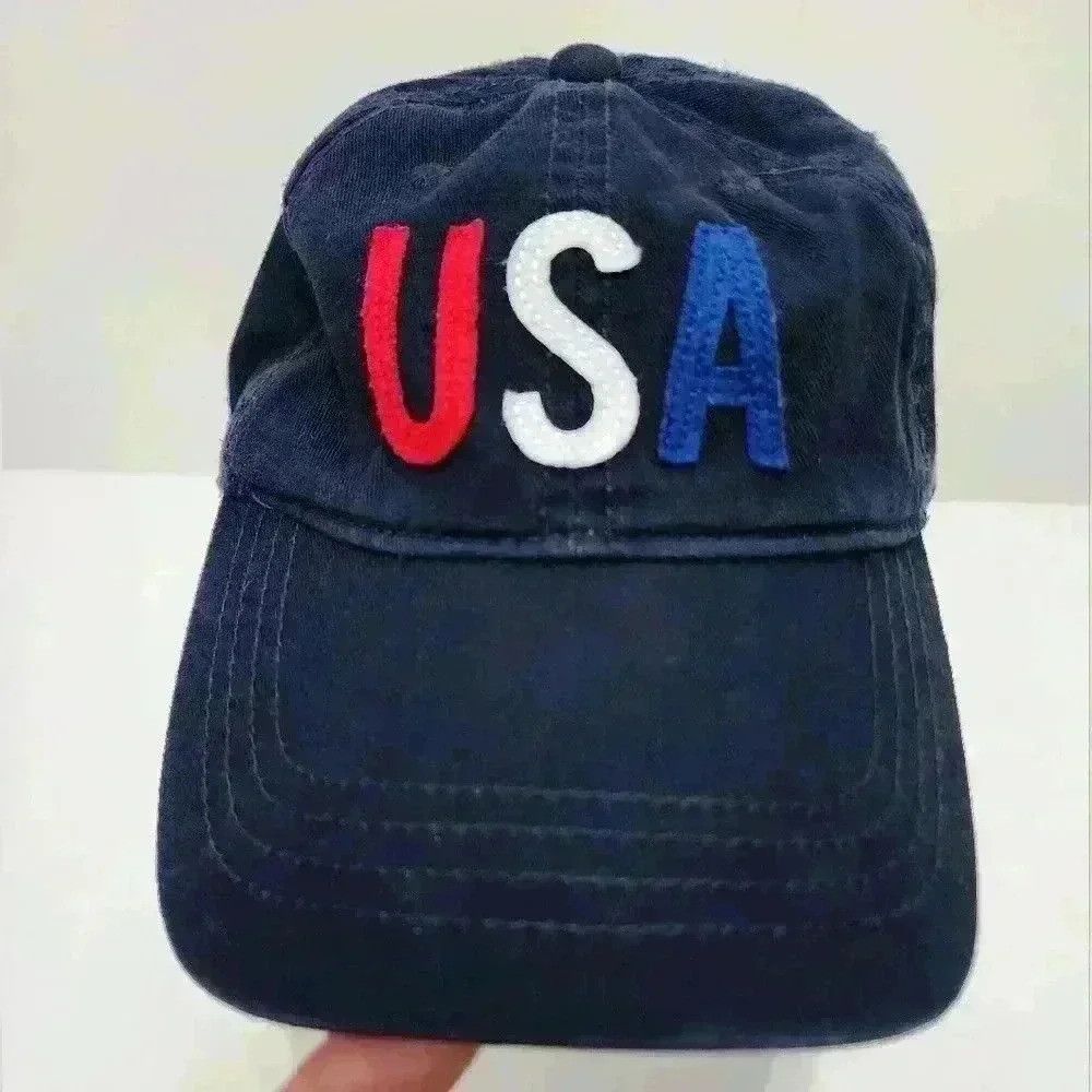 Old Navy Old Navy Multicolor "USA" Baseball Outdoor Cap Adjustable Size ONE SIZE - 1 Thumbnail