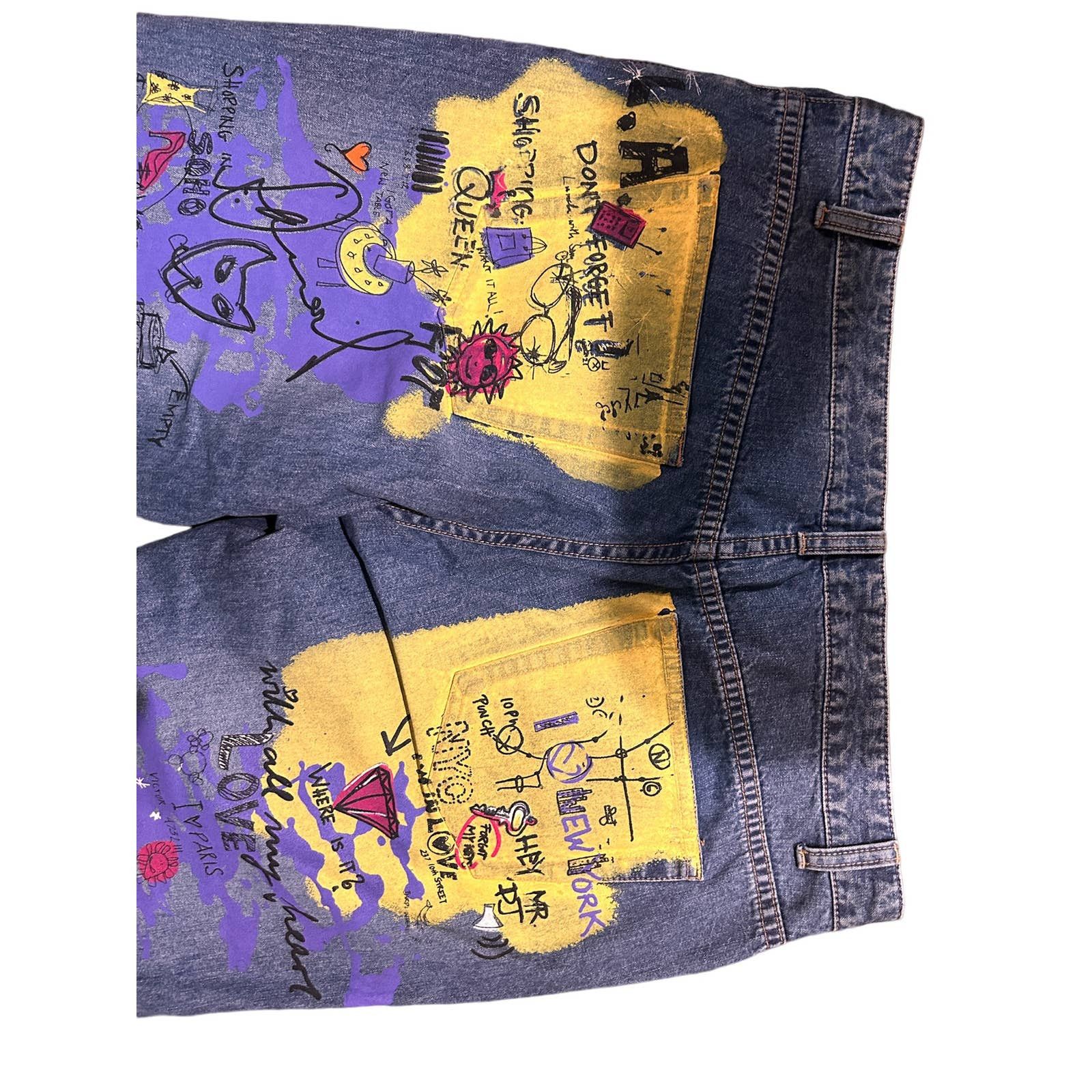 Old Navy Factory Graphic Mid Rise Jeans 12 30W x Inseam 32