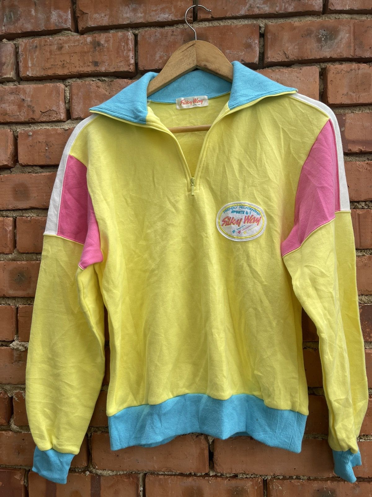 Other Vintage Silky Way Half zipper sweater Size L / US 10 / IT 46 - 1 Thumbnail