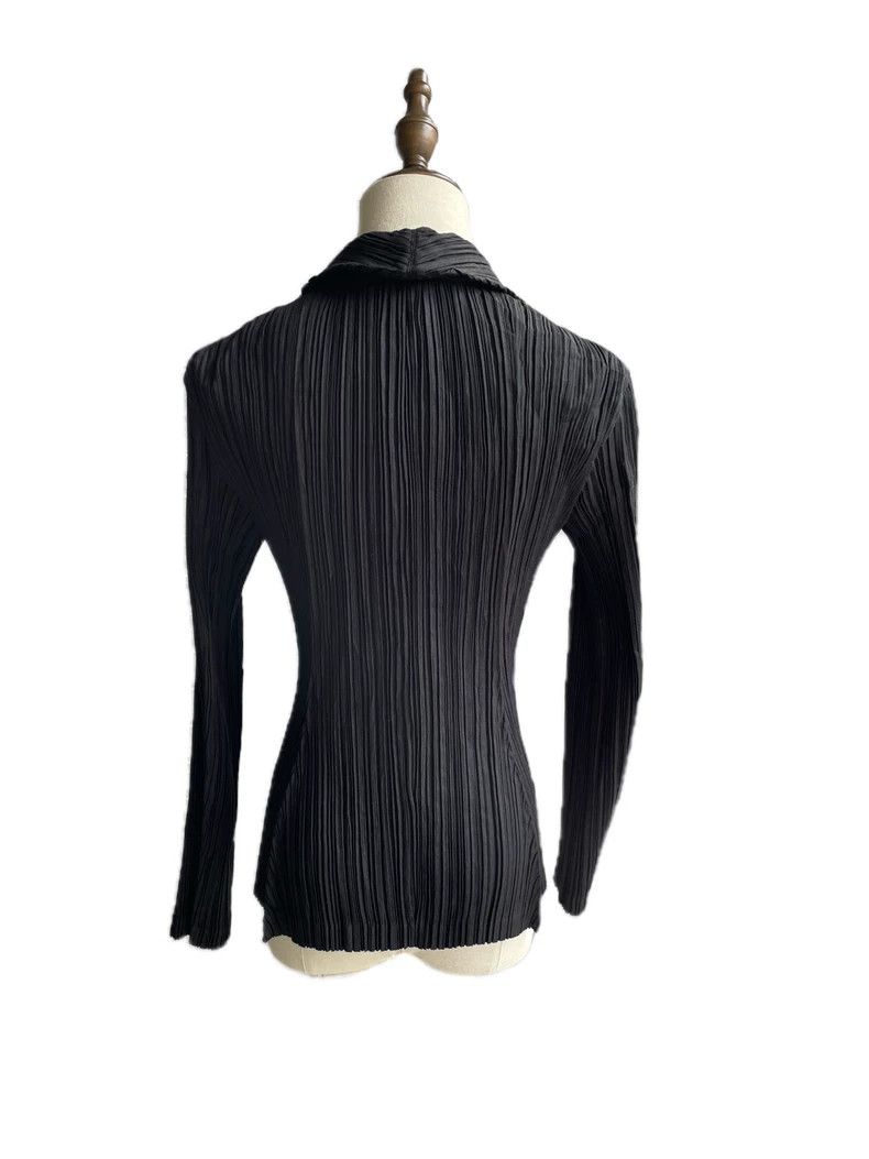 Issey Miyake Issey Miyake size:2 Black mixed fur mainline coat Size M / US 6-8 / IT 42-44 - 2 Thumbnail