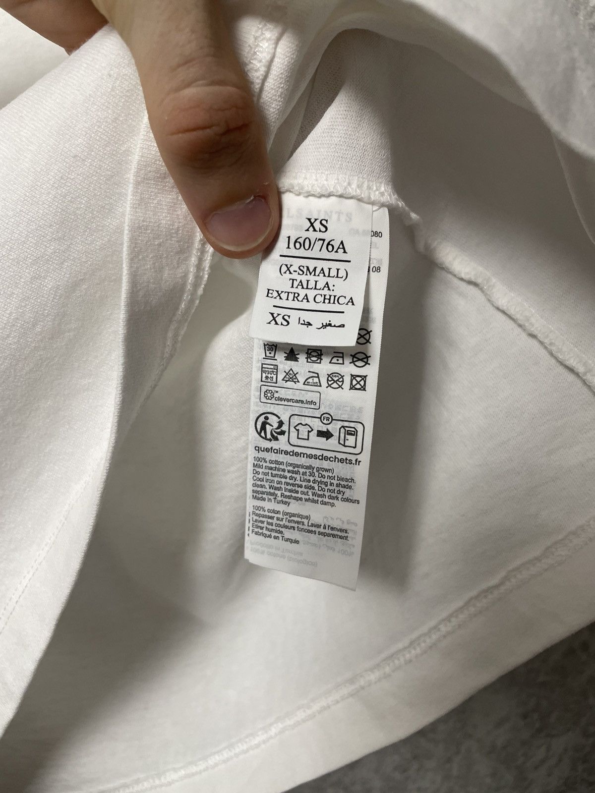 Allsaints Allsaints Big Logo White Classic T-Shirt Size US XS / EU 42 / 0 - 10 Thumbnail