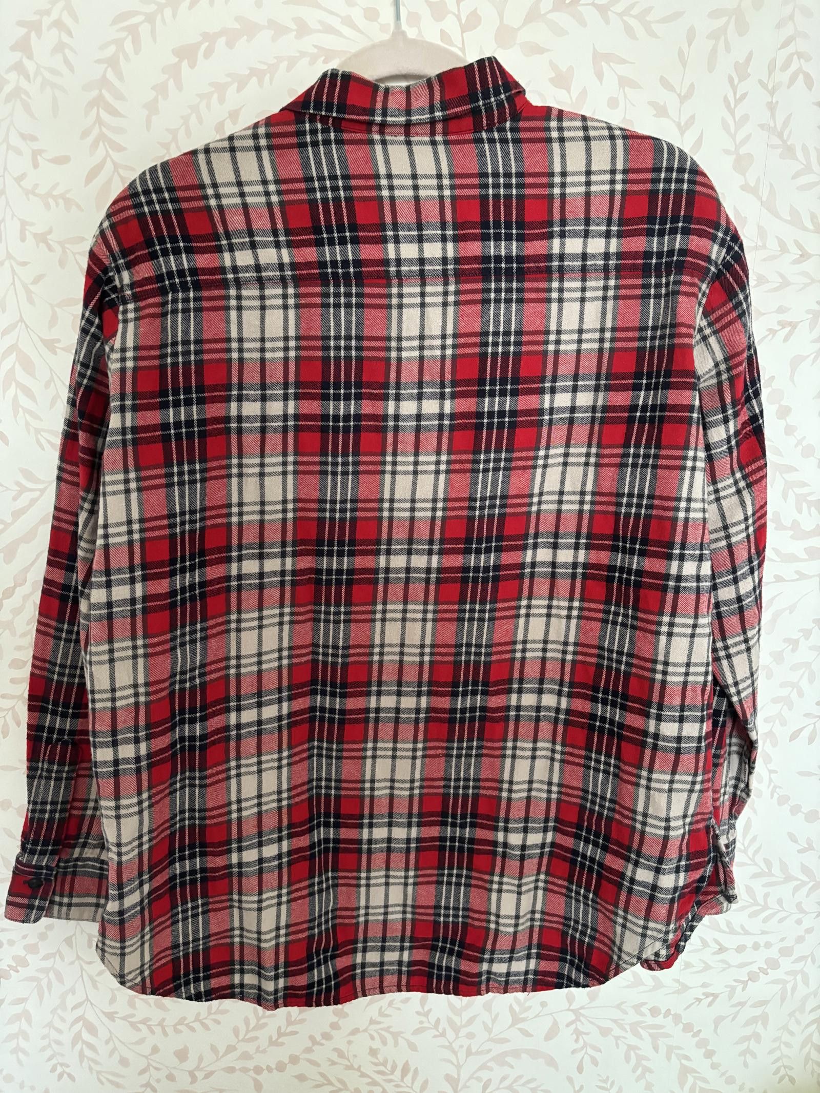 Madewell EUC Madewell Oversized Plaid Flannel Shirt 100% cotton - M Size M / US 6-8 / IT 42-44 - 4 Thumbnail