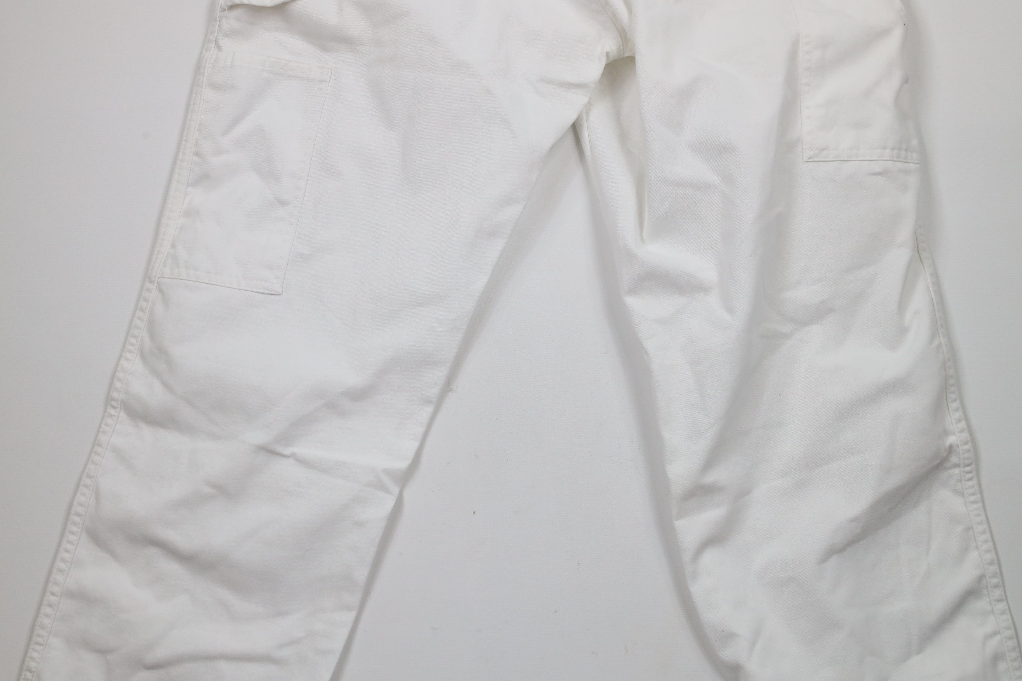 Dickies × Vintage Vintage Dickies Wide Leg Dungaree Painter Pants White Size US 34 / EU 50 - 13 Thumbnail