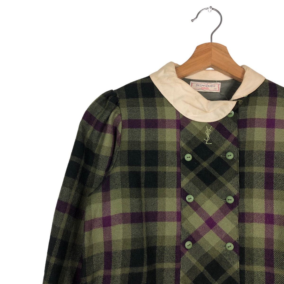 Vintage 🔥Vintage Cropped Jacket Yves Saint Laurent Enfants Size US S / EU 44-46 / 1 - 7 Thumbnail