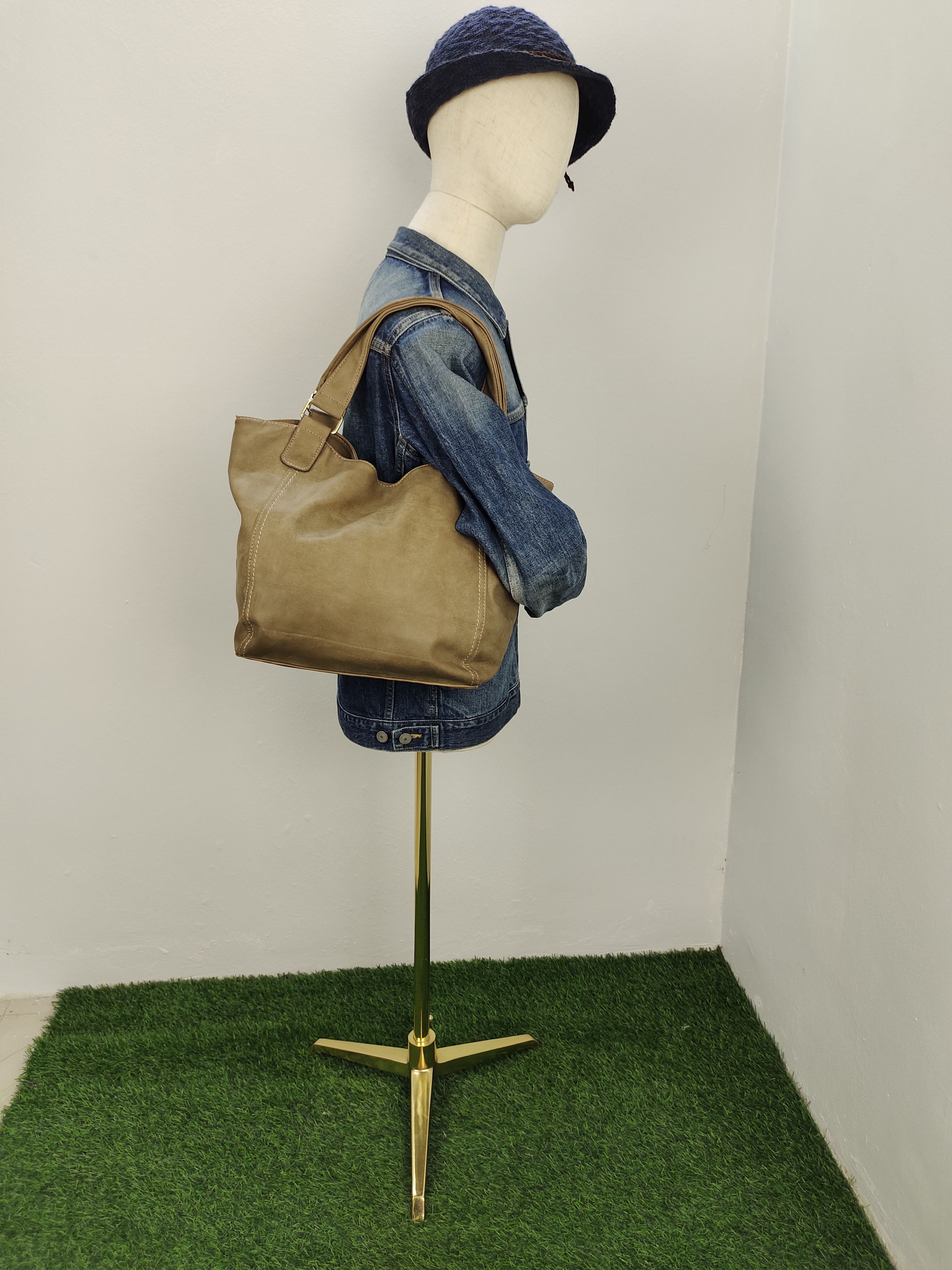 Beams Japan Vintage Beams Japan Patina Full Leather Tote Bag Size ONE SIZE - 2 Thumbnail