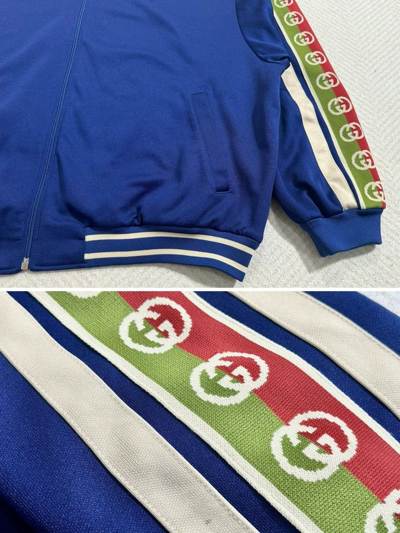 Gucci Gucci Hooded jacket, jacket, double G jaccard stripe, hoodi Size US S / EU 44-46 / 1 - 5 Thumbnail